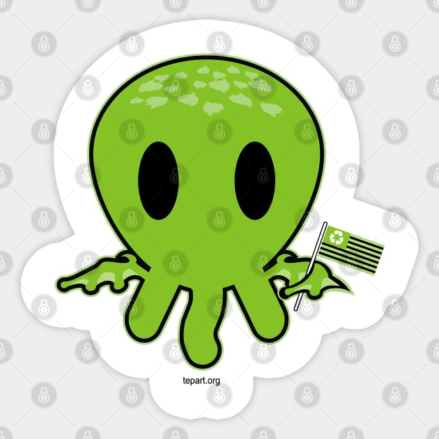 Cthulhu Jr Sticker by sadicus